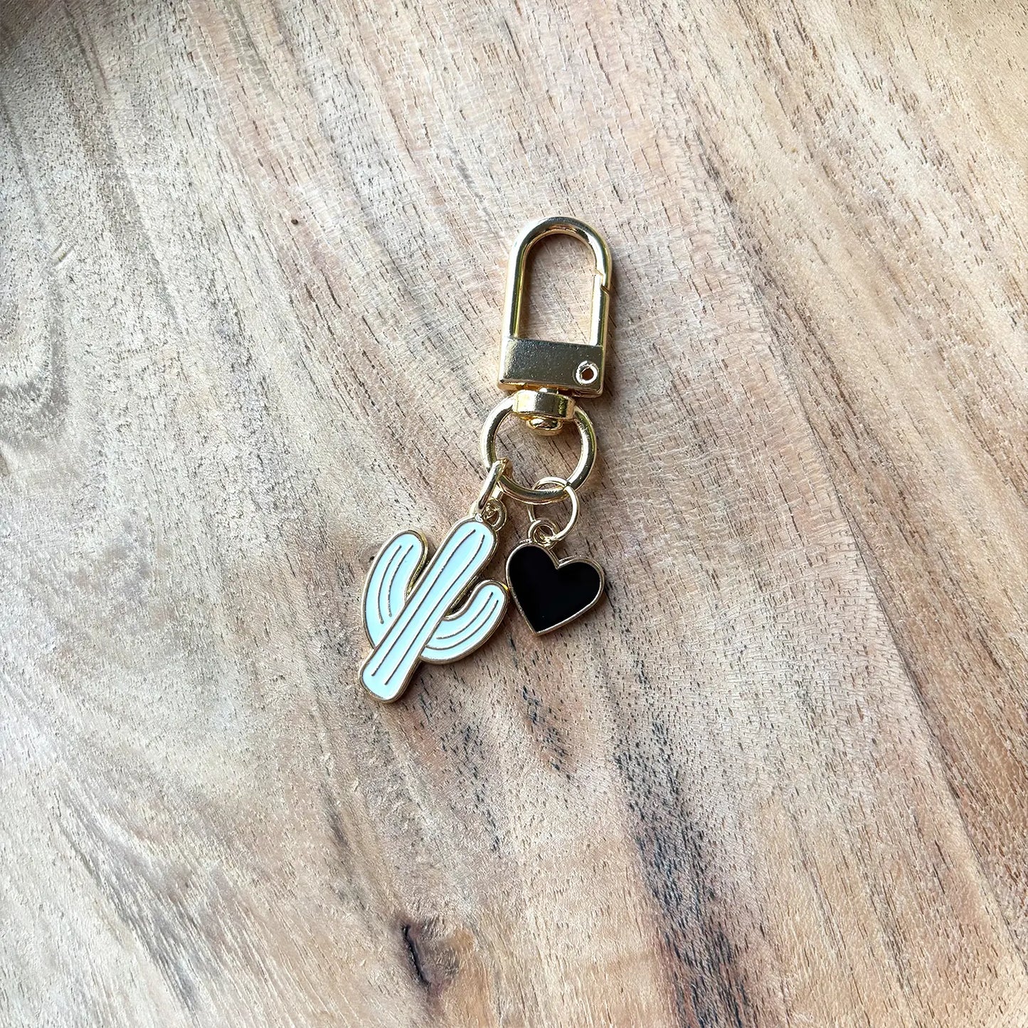 Cactus Heart Keychain