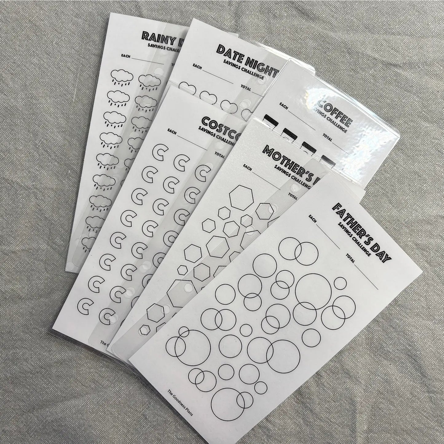Spar-Challenge - Tracker-Umschlag-Set - A6 / Personal