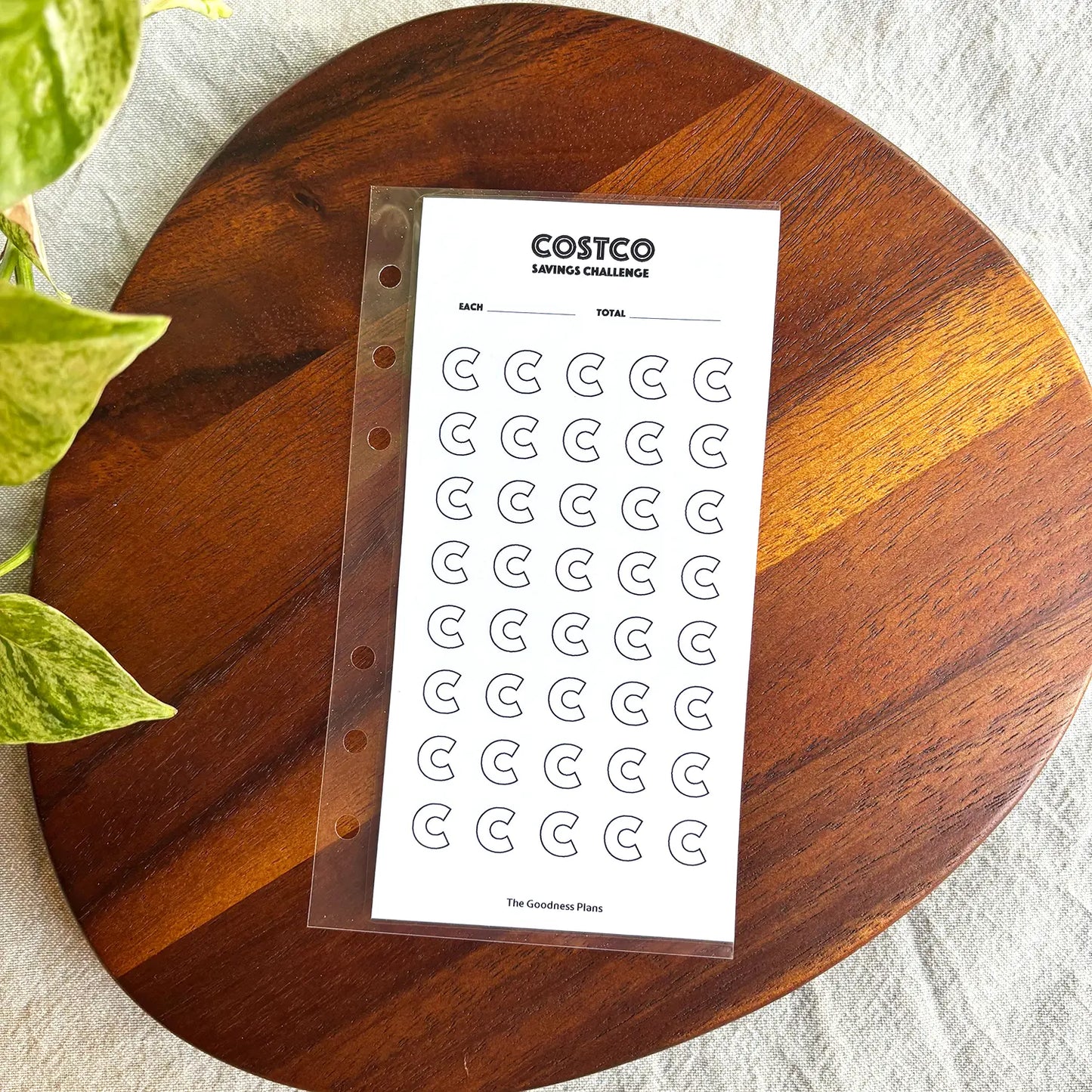 Défi Économies Costco – Enveloppe de suivi
