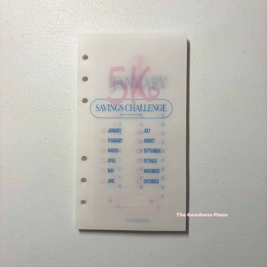 5K Savings Challenge Binder Set