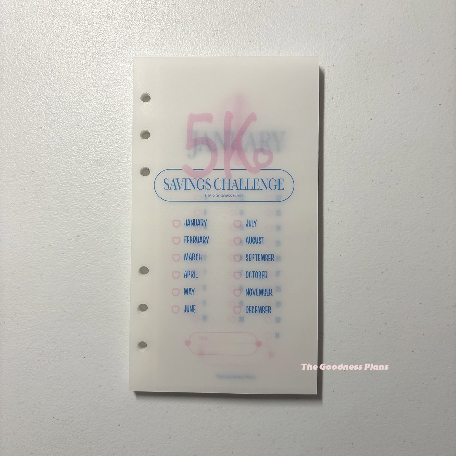 5K Savings Challenge Binder Set