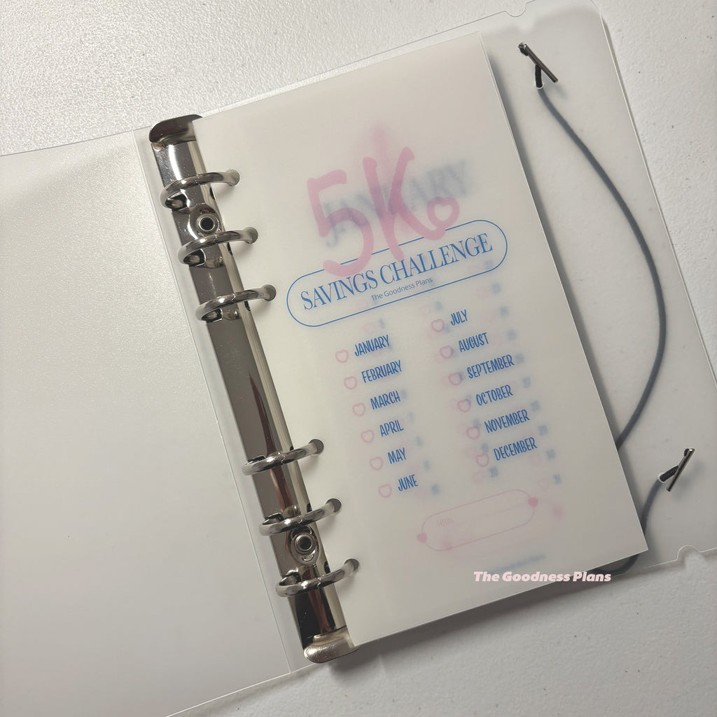 5K Savings Challenge Binder Set