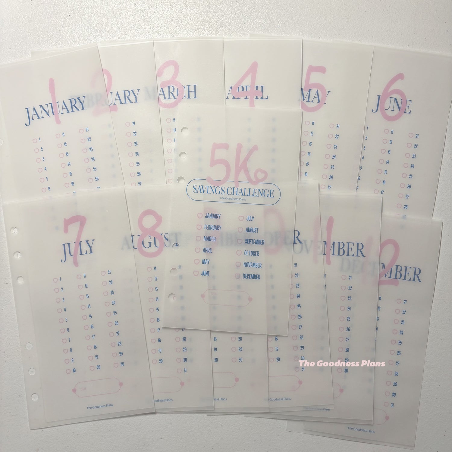 5K Savings Challenge Binder Set