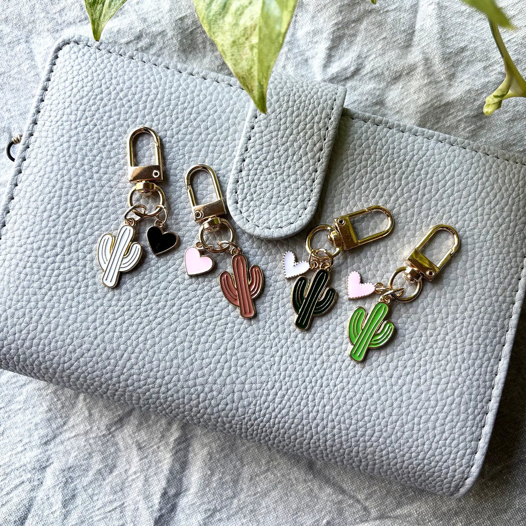 Cactus Heart Keychain