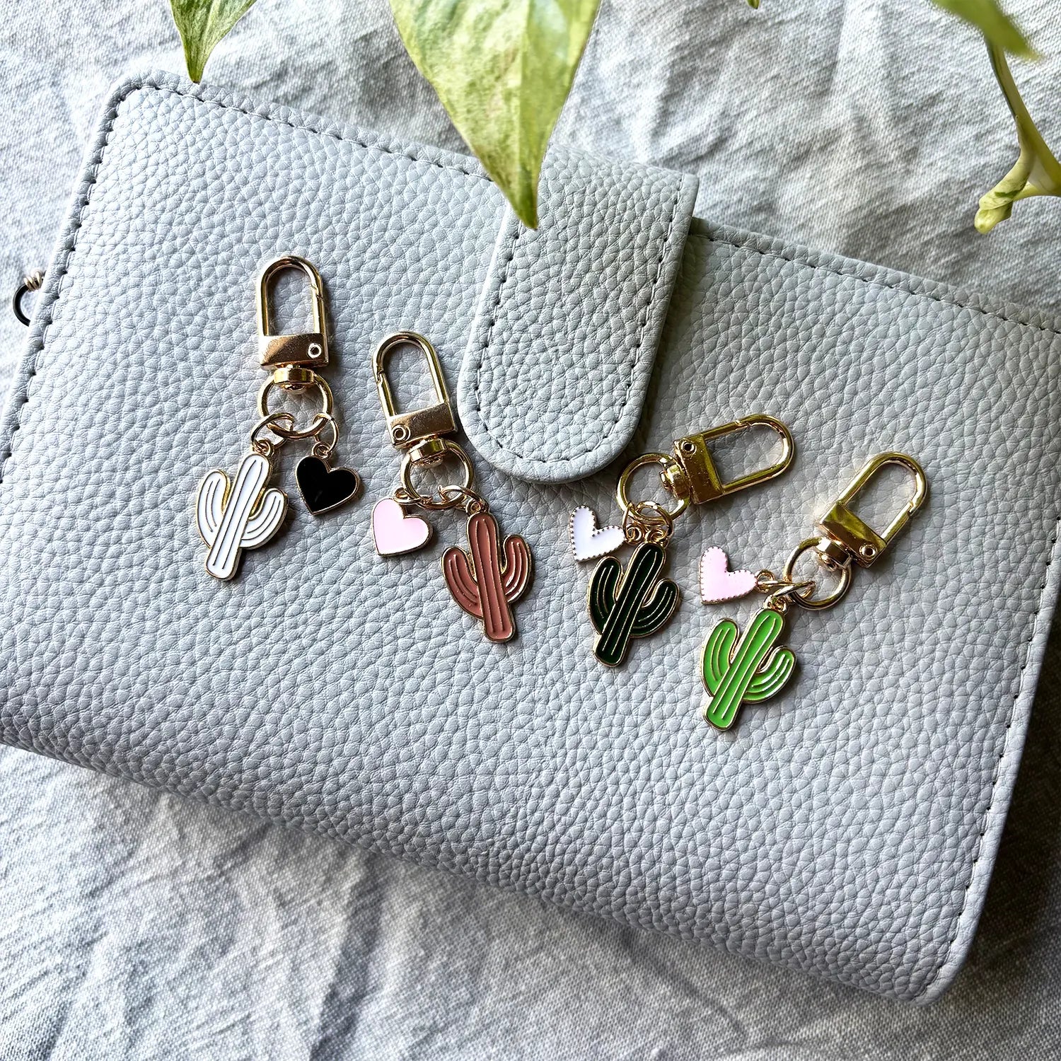 Cactus Heart Keychain