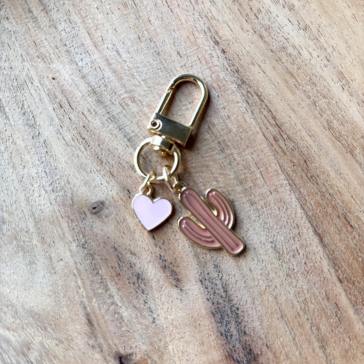 Cactus Heart Keychain