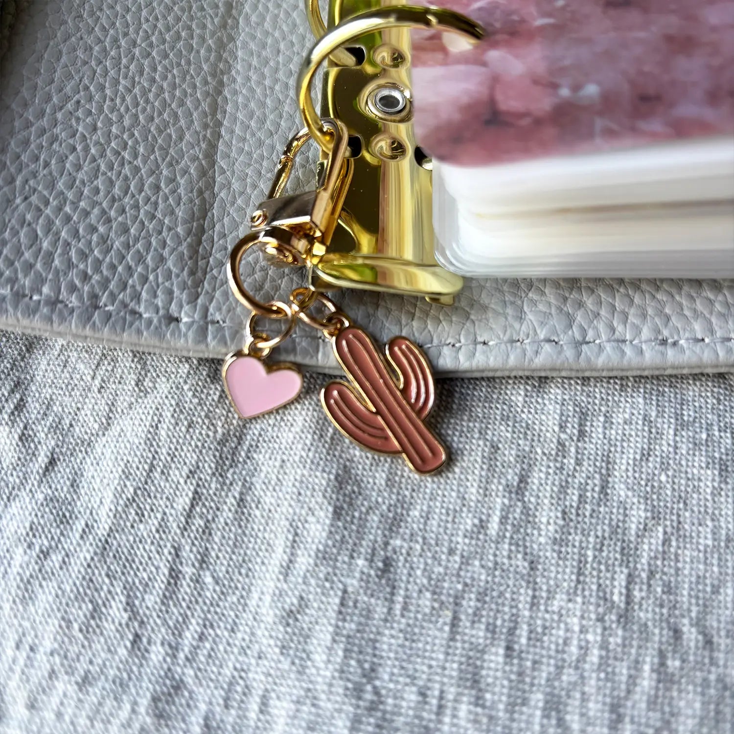 Cactus Heart Keychain