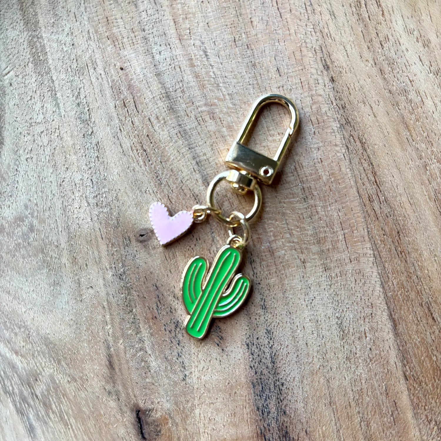 Cactus Heart Keychain