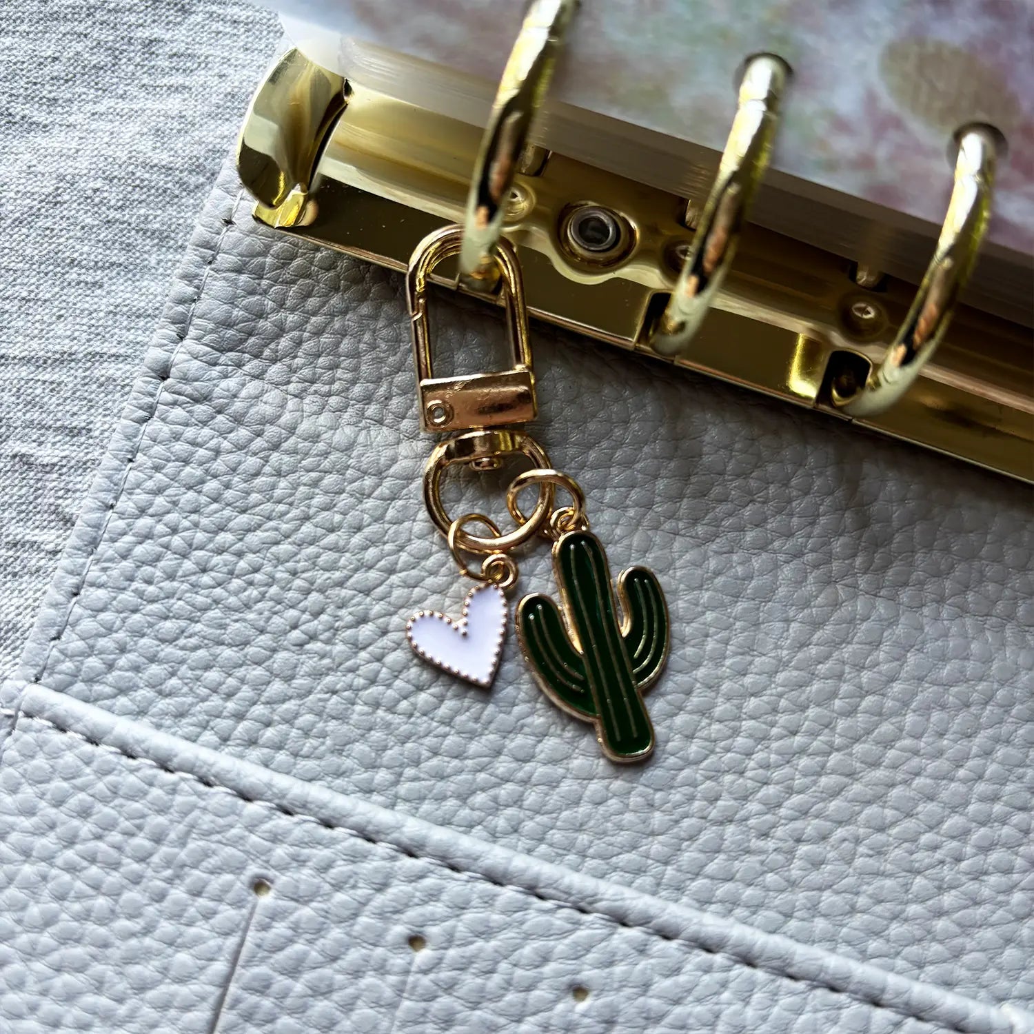 Cactus Heart Keychain