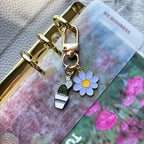 Cactus Bloom – Pastel Pots Keychain