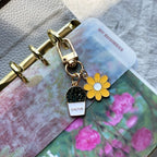 Cactus Bloom – Pastel Pots Keychain