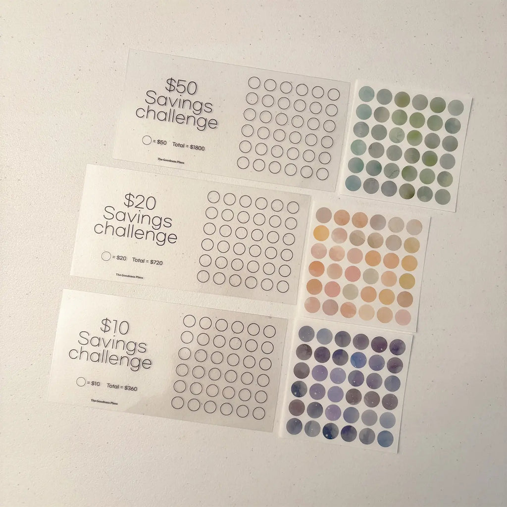 Small Dot Savings Challenge - Total $2880