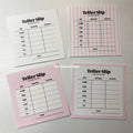 Teller Slip Set - 24 sheets