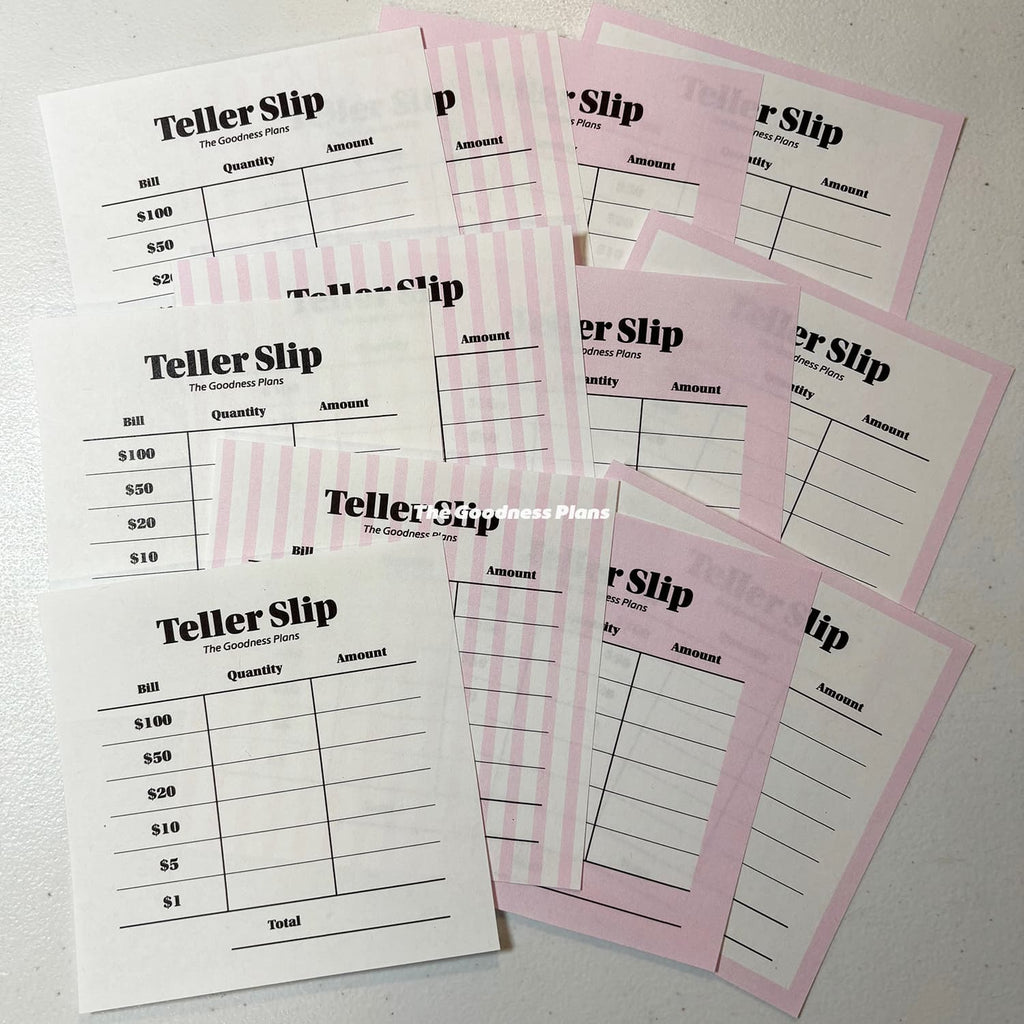 Teller Slip Set