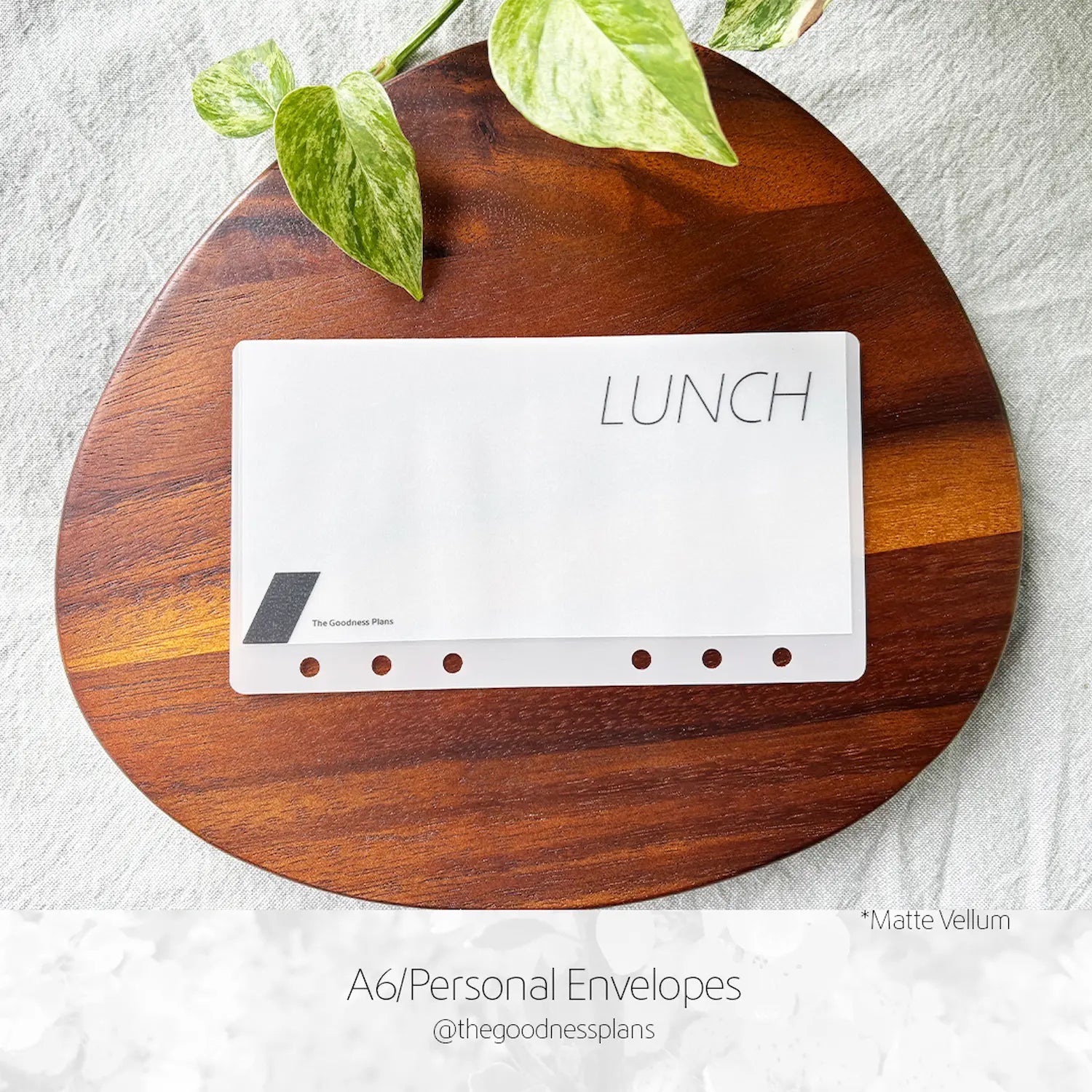 Parallelogram Cash Envelope