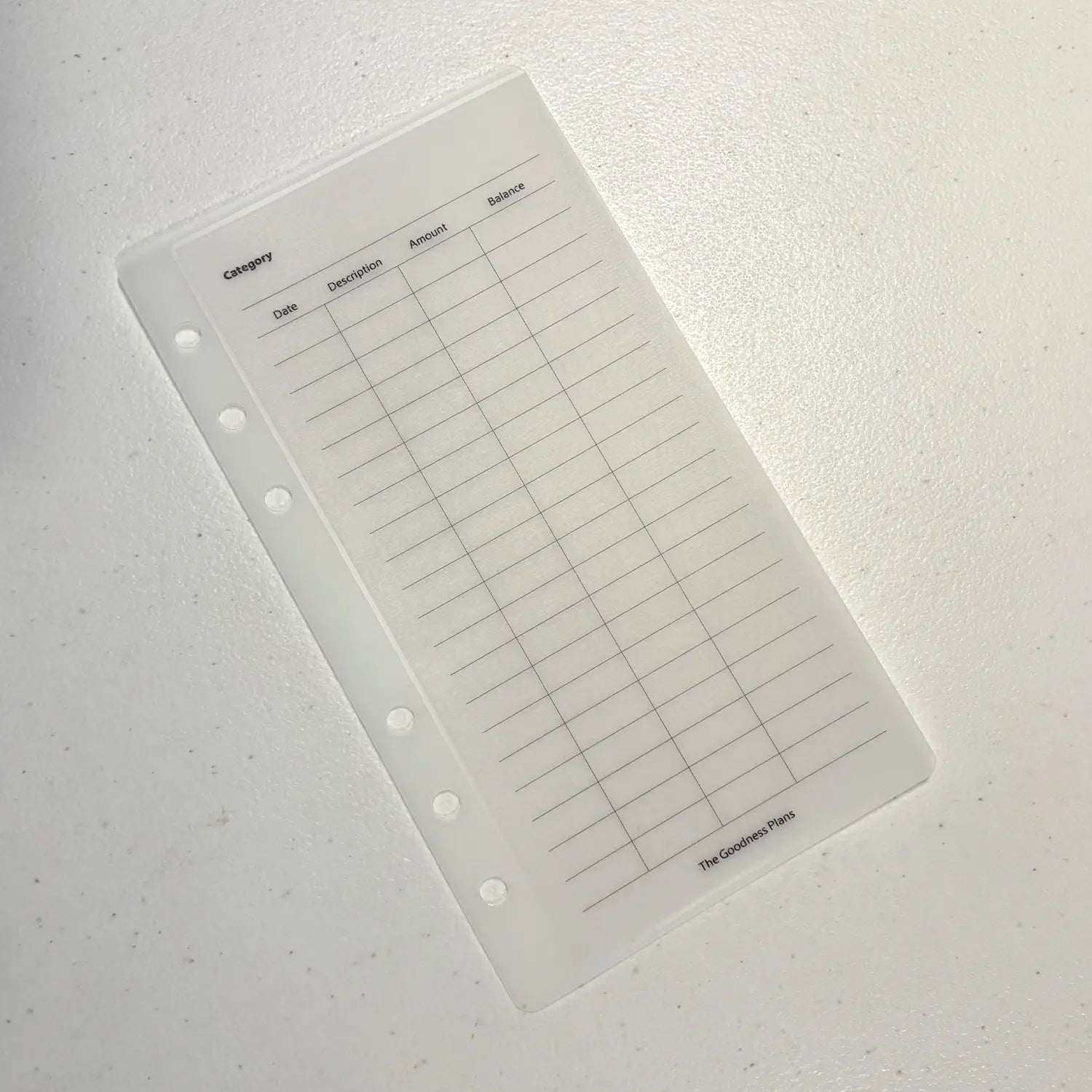 Built-In Tracker Cash Envelope