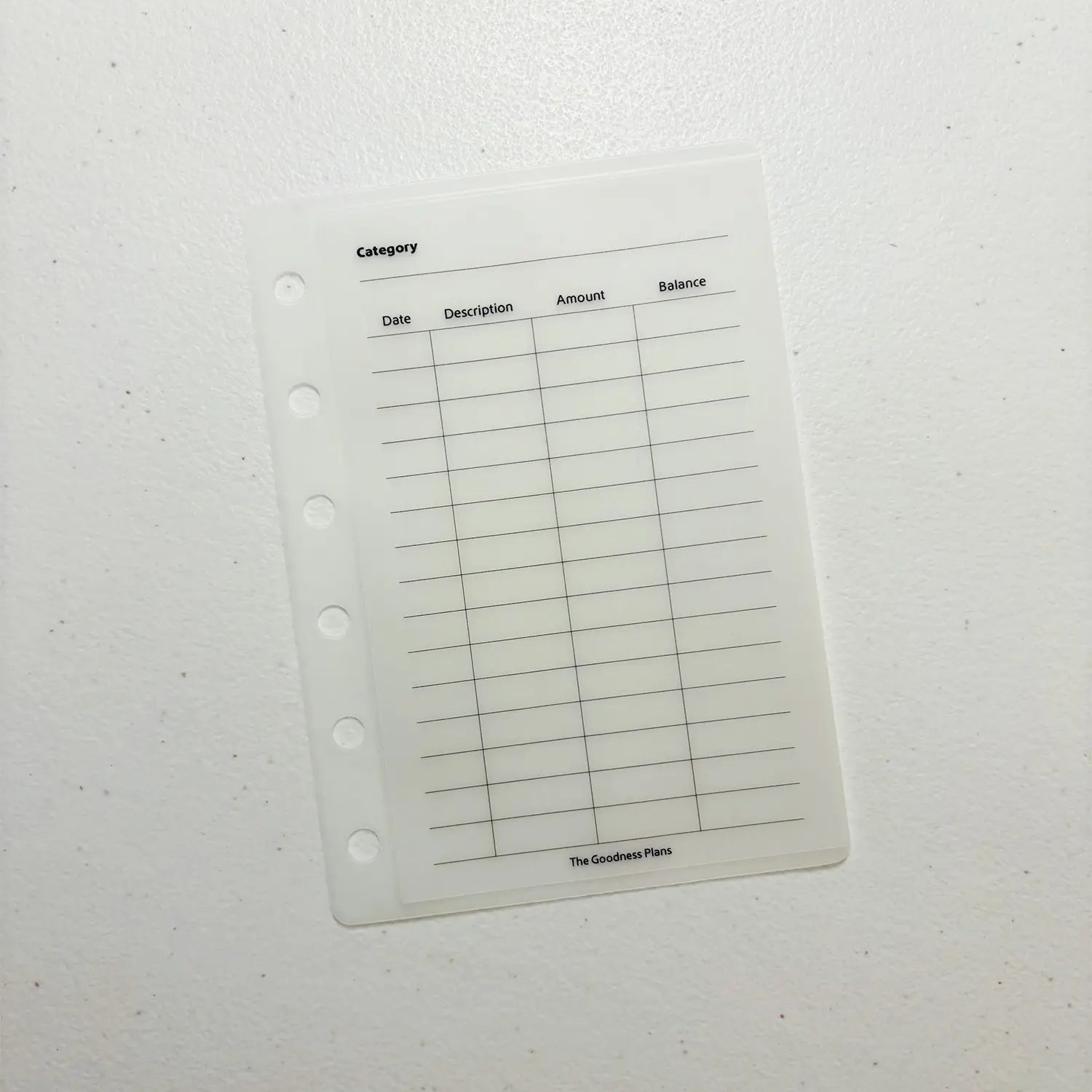 Built-In Tracker Cash Envelope