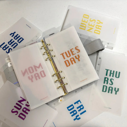 7-Day Cash Envelope Set | Rainbow or Black