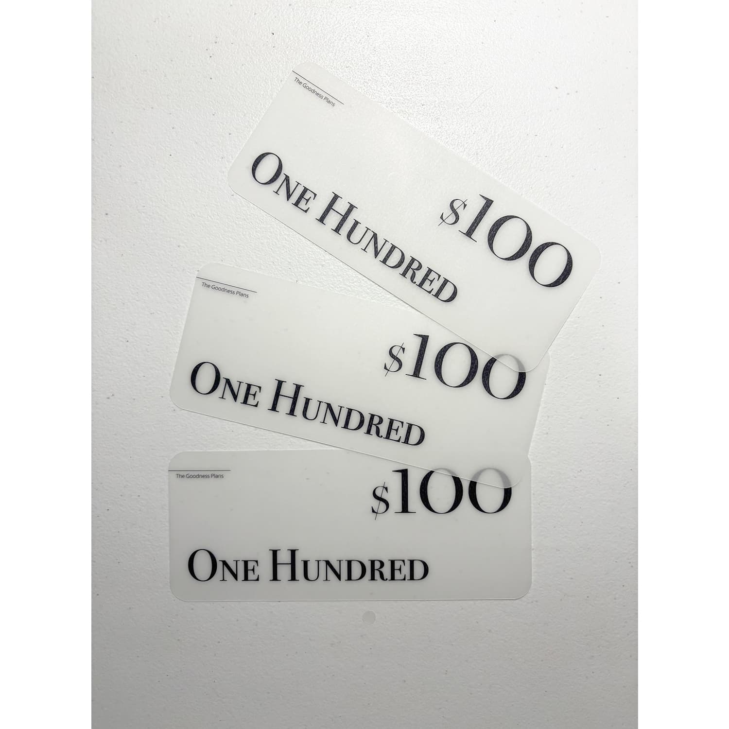 Bold Cash Placeholders - Set of 3
