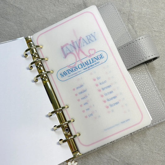 5K Savings Challenge Set | 12 Monthly Envelopes + Title page