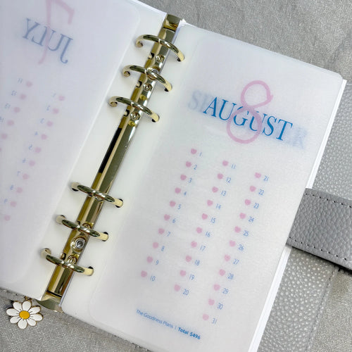 5K Savings Challenge Set | 12 Monthly Envelopes + Title page