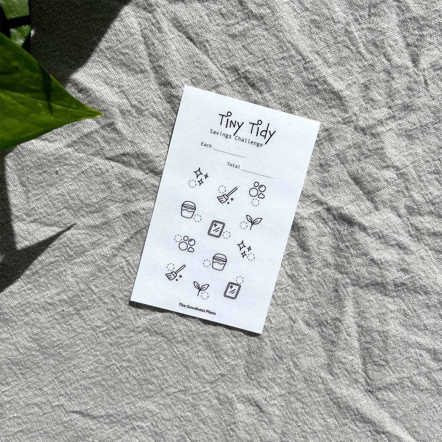 Tiny Tidy Savings Challenge